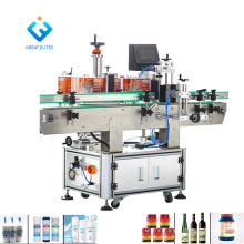 Factory Automatic Double Side Round Aseptic Plastic Bottle Sticker Labeling Machine